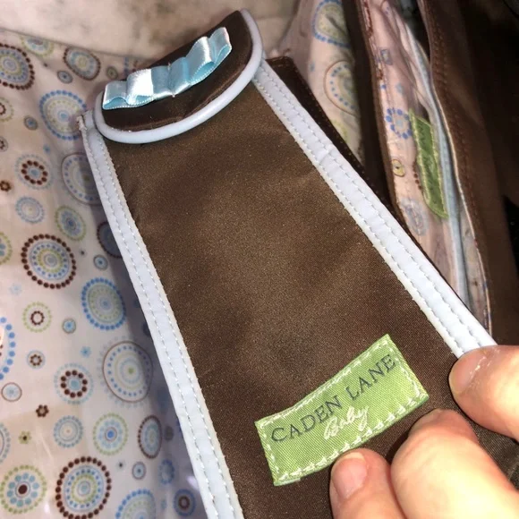 Caden Lane Baby Satchel Bag Brown/Blue XL - Picture 9 of 16